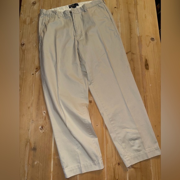 Vintage Ralph Lauren Men's Classic Light Khaki Chinos 34x29 - Picture 1 of 6